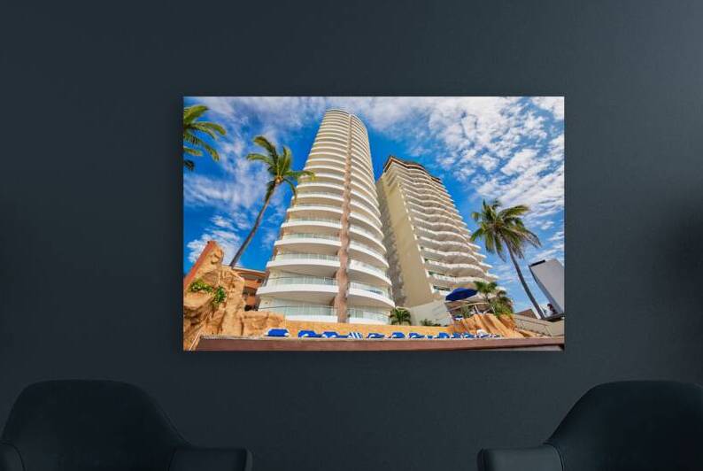 Mazatlan Golden Zone Zona Dorada famous touristic beach and r by Elijah Lovkoff