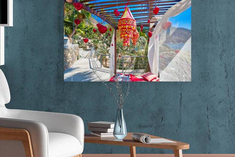 Puerto Vallarta romantic upscale restaurant overlooking scenic  by Elijah Lovkoff