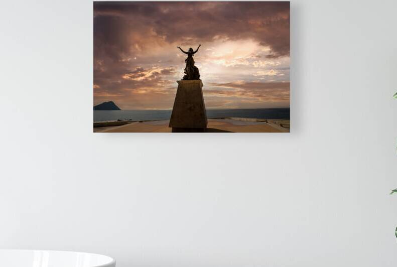 Famous Mazatlan sea promenade El Malecon with ocean lookouts and scenic landscapes by Elijah Lovkoff