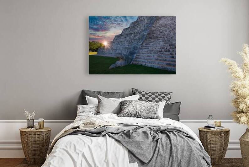 Mexico Chichen Itza archaeological site ruins and pyramids of old Mayan city in Yucatan by Elijah Lovkoff