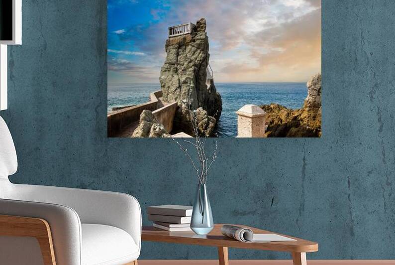 Famous Mazatlan sea promenade El Malecon with ocean lookouts and scenic landscapes by Elijah Lovkoff