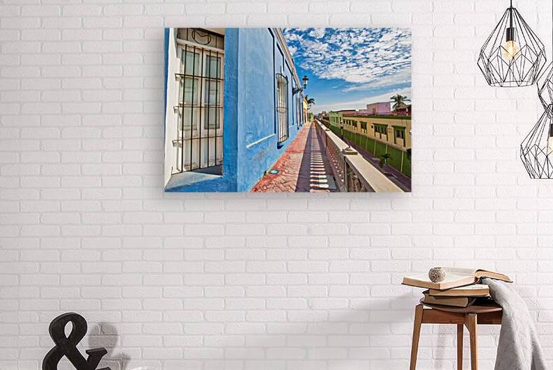 Mexico Mazatlan Colorful old city streets in historic city cen by Elijah Lovkoff