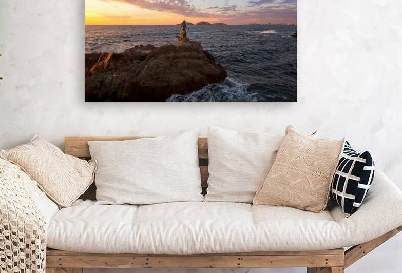 Famous Mazatlan sea promenade El Malecon with ocean lookouts and scenic landscapes by Elijah Lovkoff