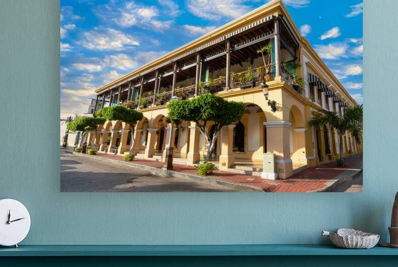 Mazatlan Old City central plaza in historic city center near ocean promenade and El Malecon by Elijah Lovkoff