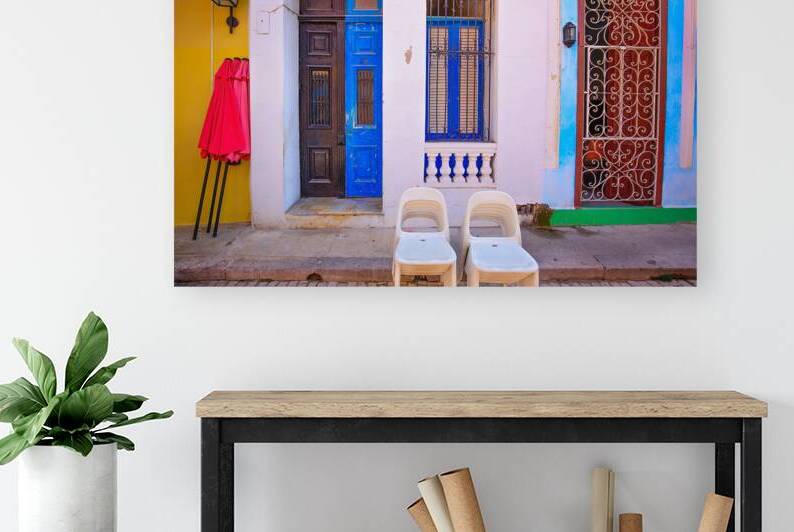 Scenic colorful Old Havana streets in historic city center Havana Vieja by Elijah Lovkoff