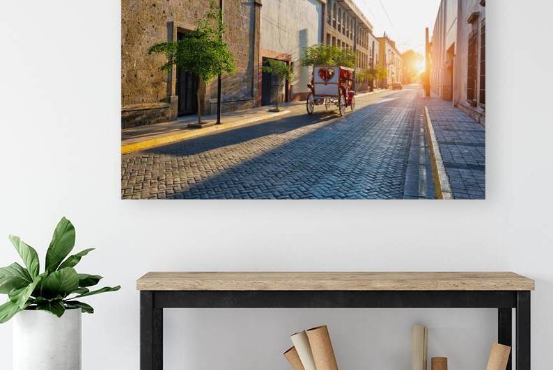 Guadalajara streets in city’s historic center Centro Historic by Elijah Lovkoff