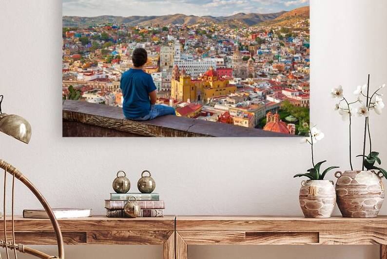 Guanajuato scenic city lookout near Pipila by Elijah Lovkoff