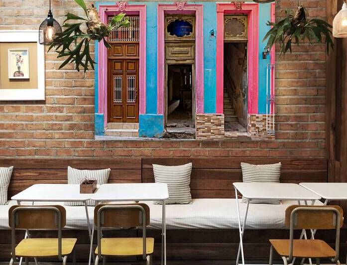 Scenic colorful Old Havana streets in historic city center of Havana Vieja near Paseo El Prado and Capitolio by Elijah Lovkoff