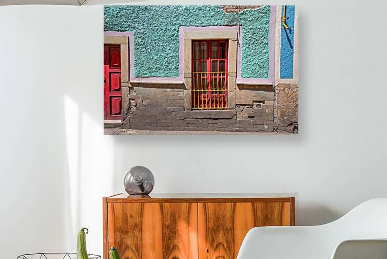 Scenic cobbled streets and traditional colorful colonial  archit by Elijah Lovkoff