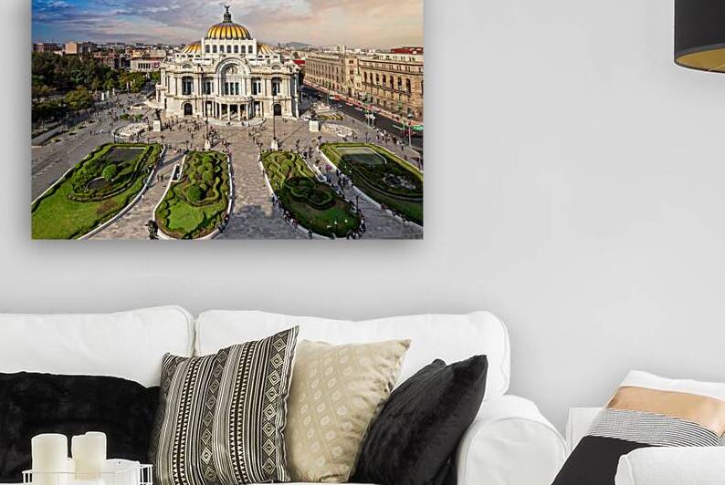 Landmark Palace of Fine Arts Palacio de Bellas Artes in Alameda Central Park near Mexico City Zocalo Historic Center by Elijah Lovkoff