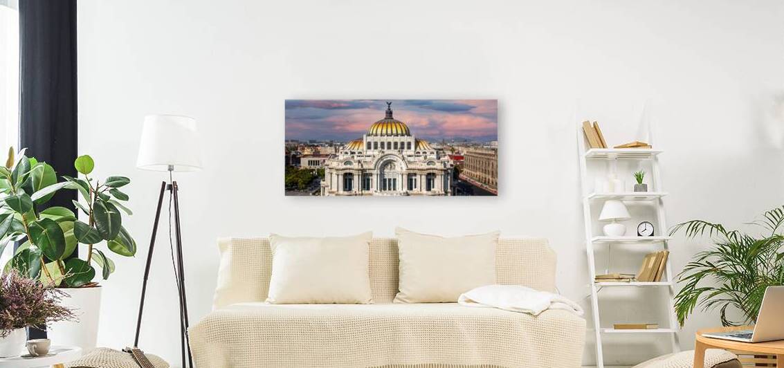 Landmark Palace of Fine Arts Palacio de Bellas Artes in Alameda Central Park near Mexico City Zocalo Historic Center by Elijah Lovkoff