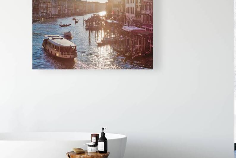 Venice Italy 20 April 2018: Landmark Rialto Bridge one of the by Elijah Lovkoff