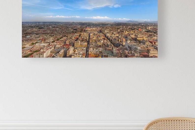 Scenic panoramic view of Mexico City center from the observation by Elijah Lovkoff