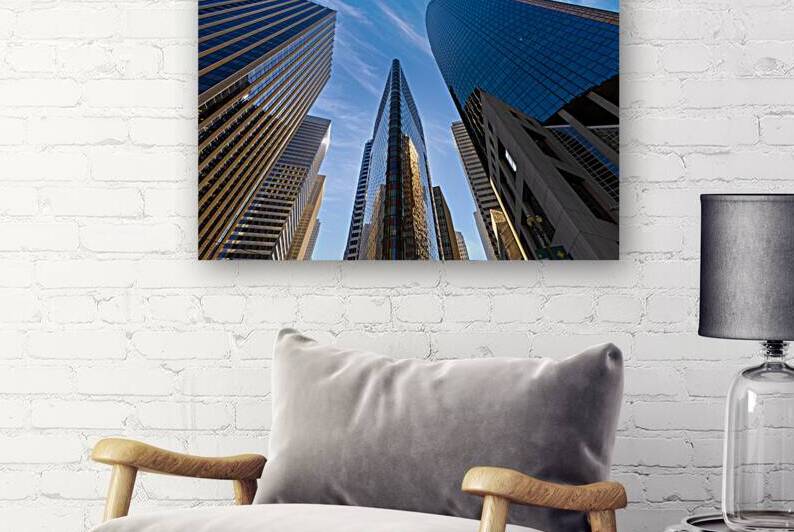 USA Panoramic San Francisco financial district skyline in city downtown by Elijah Lovkoff
