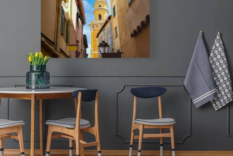 France French Riviera scenic Menton old city streets in historic center by Elijah Lovkoff