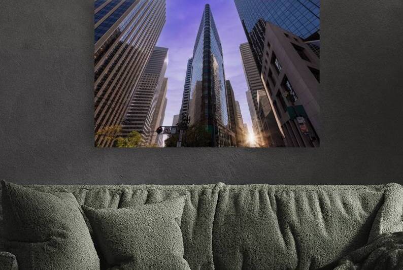 USA California Panoramic San Francisco financial district skyline in city downtown by Elijah Lovkoff