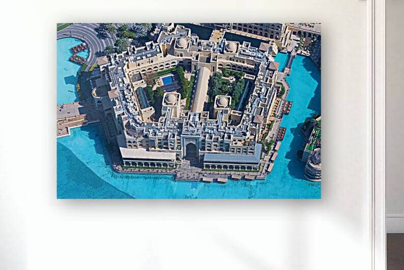 UAE Dubai panoramic skyline view of city downtown and Dubai Mall by Elijah Lovkoff