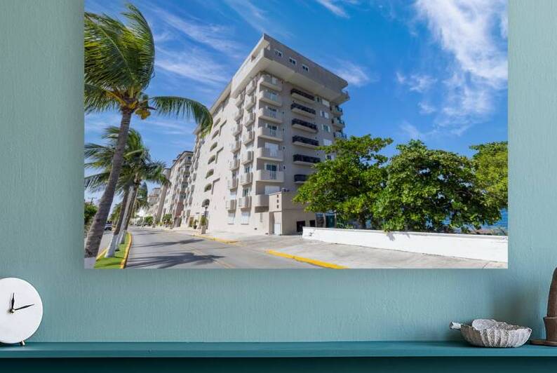 Cozumel Mexico Luxury condo on the scenic island promenade seashore by Elijah Lovkoff