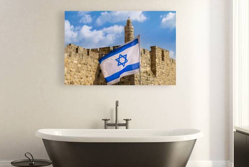 Jerusalem Israel landmark citadel Migdal David Tower of David in Old City near Jaffa Gate by Elijah Lovkoff