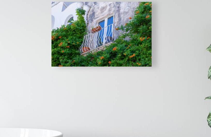 Scenic views of Positano Italian colorful architecture and landscapes on Amalfi Coast in Italy by Elijah Lovkoff