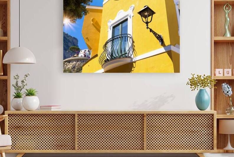 Scenic views of Positano Italian colorful architecture and landscapes on Amalfi Coast in Italy by Elijah Lovkoff