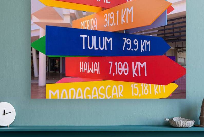 San Miguel de Cozumel Mexico Central Plaza and colorful colonial city downtown streets during peak months of high tourist season by Elijah Lovkoff