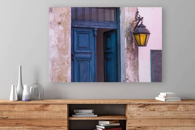 Uruguay colonial streets of Colonia Del Sacramento in historic center of Barrio Historico by Elijah Lovkoff
