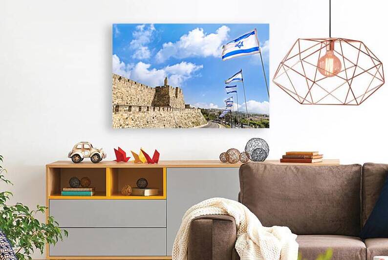 Jerusalem Israel landmark citadel Migdal David Tower of David in Old City near Jaffa Gate by Elijah Lovkoff