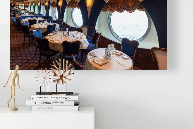 Luxury restaurant on a cruise ship that hosts dinners and entertainment events by Elijah Lovkoff
