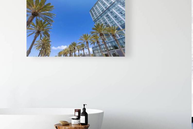 USA Scenic San Diego downtown financial district city skyline and skyscrapers by Elijah Lovkoff