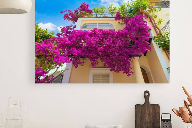 Italy old streets of beautiful tourism destination Ischia Island near Naples by Elijah Lovkoff