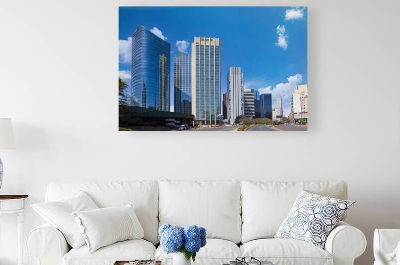 Argentina Buenos Aires panoramic financial center skyline and business development center by Elijah Lovkoff