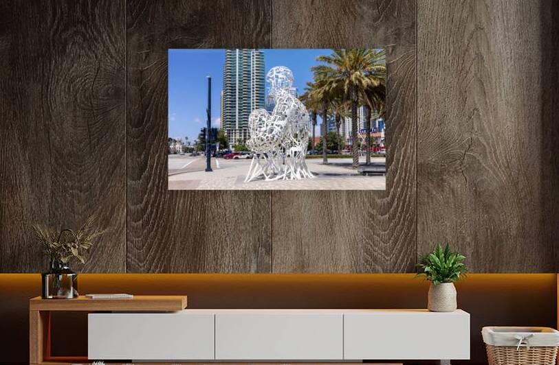 USA Scenic San Diego downtown financial district city skyline and skyscrapers by Elijah Lovkoff