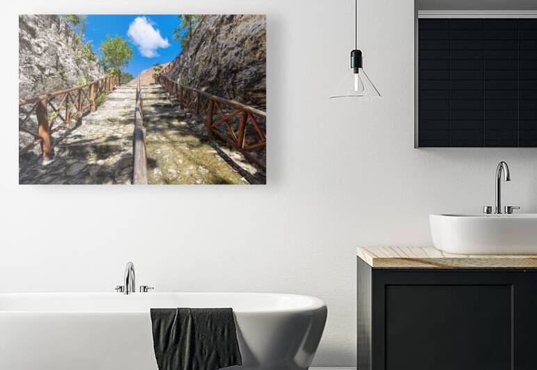 Scenic Cenote Casa Tortuga near Tulum and Playa Del Carmen a popular tourist attraction for local and international tourism by Elijah Lovkoff