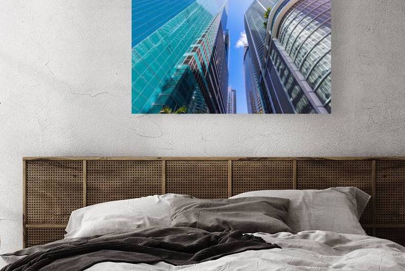 Miami downtown financial skyline and business shopping center near Biscayne bay and South beach by Elijah Lovkoff