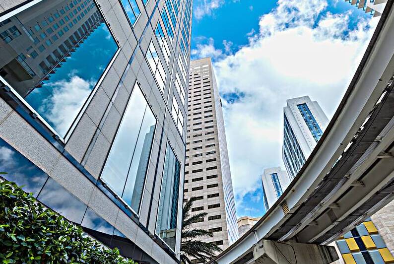 Miami luxury condominiums located near city financial center Biscayne Bay and South Beach by Elijah Lovkoff