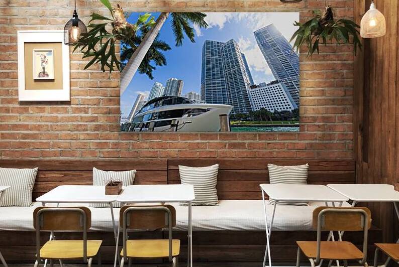 Miami luxury condominiums located near city financial center Biscayne Bay and South Beach by Elijah Lovkoff