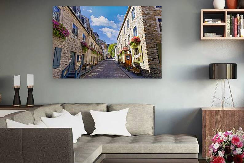 Canada Old Quebec City tourist attractions Petit Champlain lower town and shopping district by Elijah Lovkoff