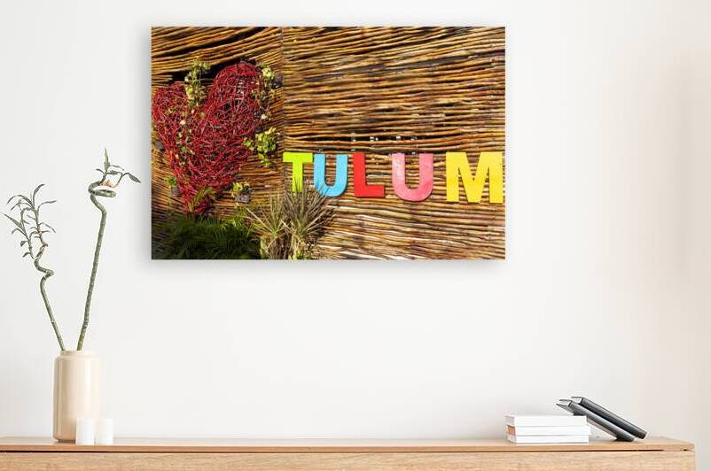 Mexico vacation colorful city streets in Tulum tourism center by Elijah Lovkoff