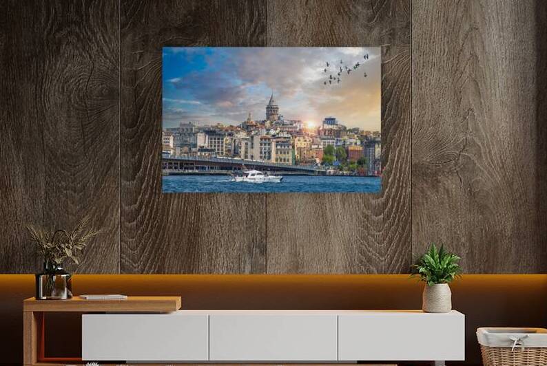 Bosphorus strait in Istanbul Bosporus tour boats and views of Istanbul mosques and historic center by Elijah Lovkoff