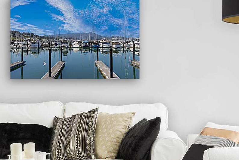 Sausalito marina California San Francisco. Travel destination cruise vacation by Elijah Lovkoff