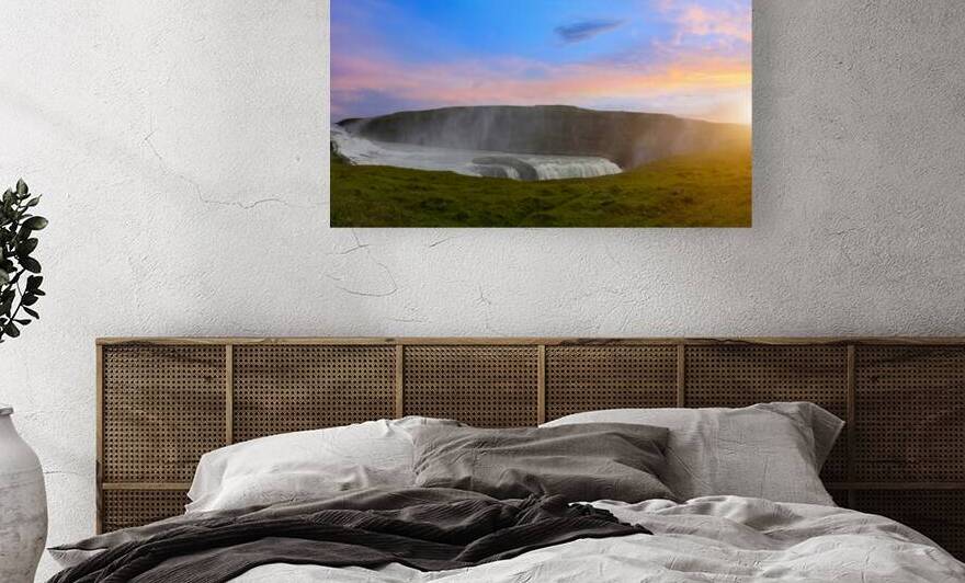 Reykjavik tour to scenic Gullfoss Falls a part of Iceland Golden Circle travel destination by Elijah Lovkoff