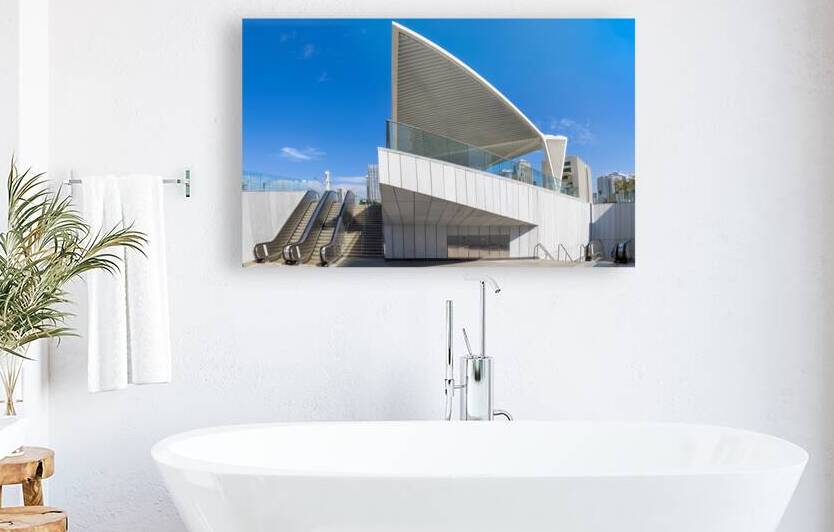 Arlozorov Train Station in Tel Aviv near financial center and business district by Elijah Lovkoff