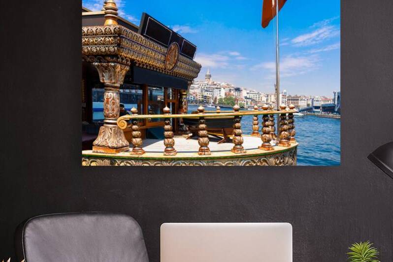 Bosphorus strait in Istanbul Bosporus tour boats and views of Istanbul mosques and historic center by Elijah Lovkoff