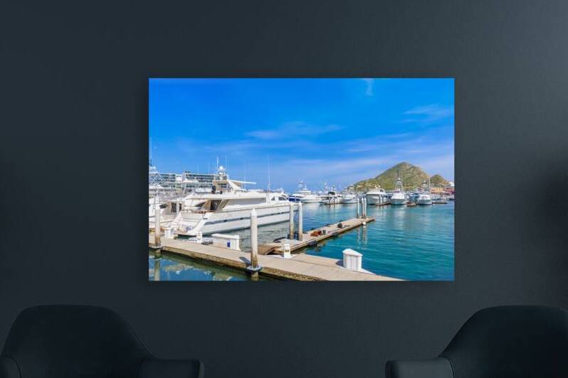 Mexico marina and yacht club in Cabo San Lucas Los Cabos departure point to El Arco and beaches by Elijah Lovkoff