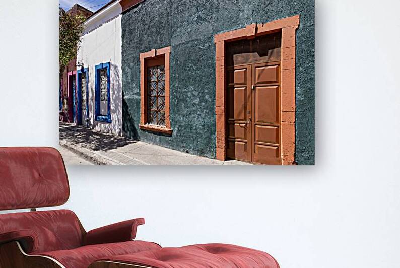 Mexico tourist attractions and colorful streets and colonial houses in Leon historic center by Elijah Lovkoff