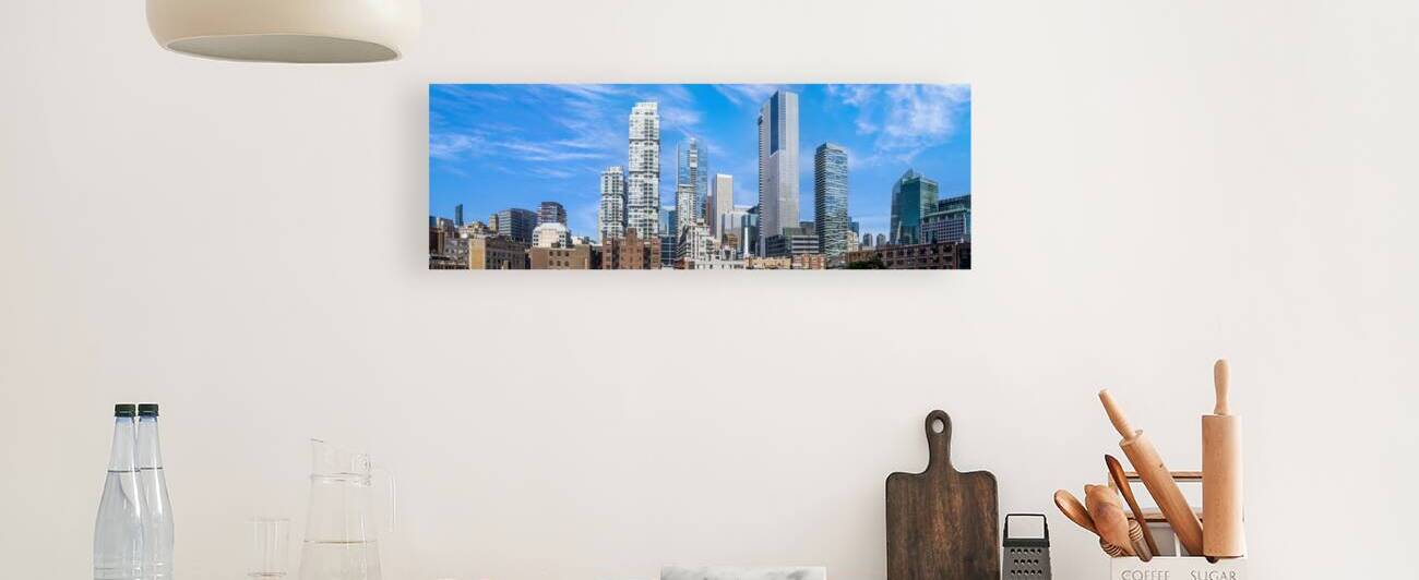 Toronto financial district skyline panorama with luxury condos and financial offices by Elijah Lovkoff