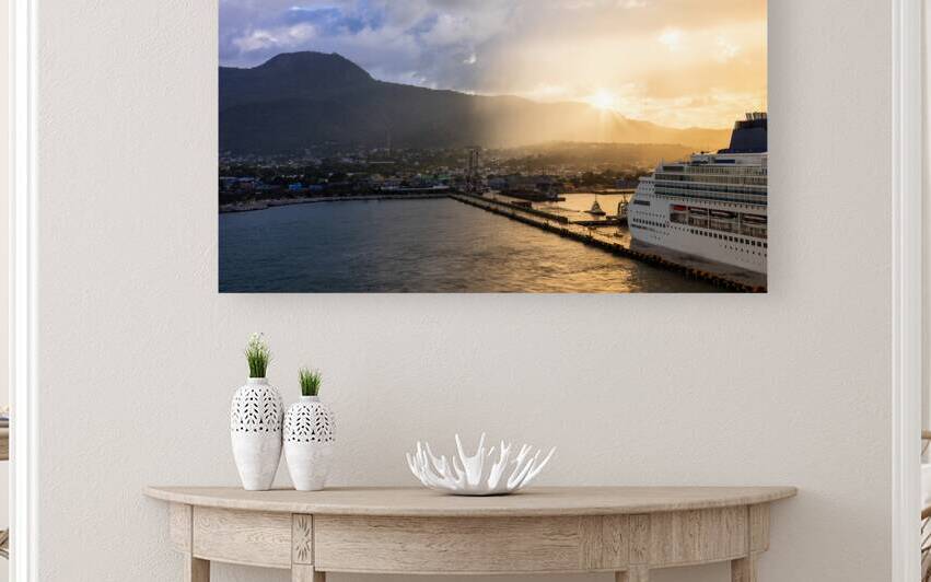 Cruise ship in Dominican Republic Puerto Plata on a Caribbean cruise vacation by Elijah Lovkoff