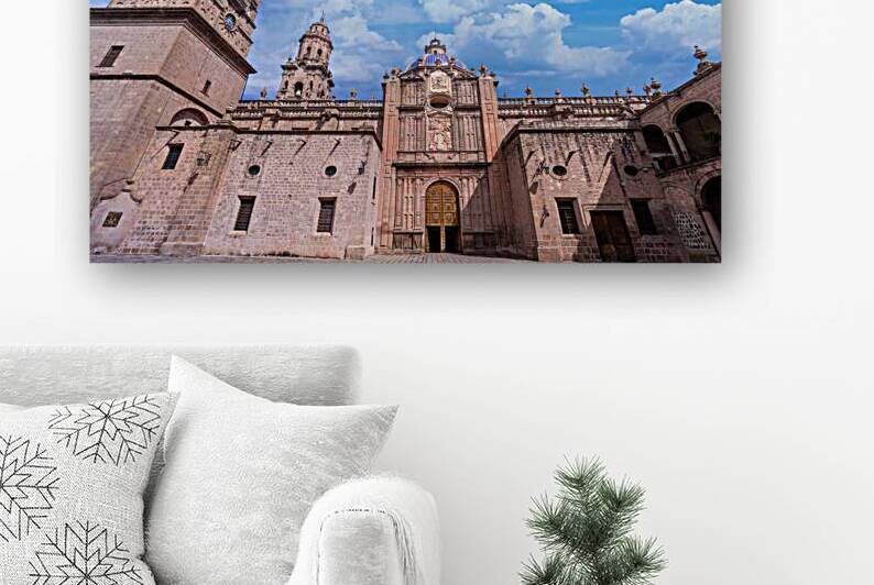 Mexico Morelia popular tourist destination Morelia Cathedral on Plaza de Armas in historic center by Elijah Lovkoff