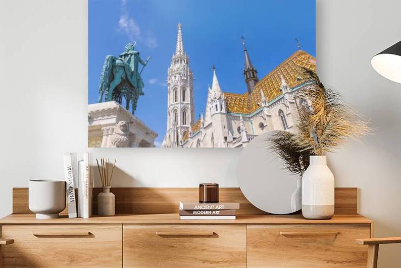 Matthias Church on Fisherman Bastion in Budapest historic center near Buda Castle by Elijah Lovkoff